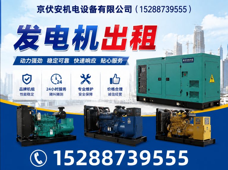 红河柴油发电机组出租展示图