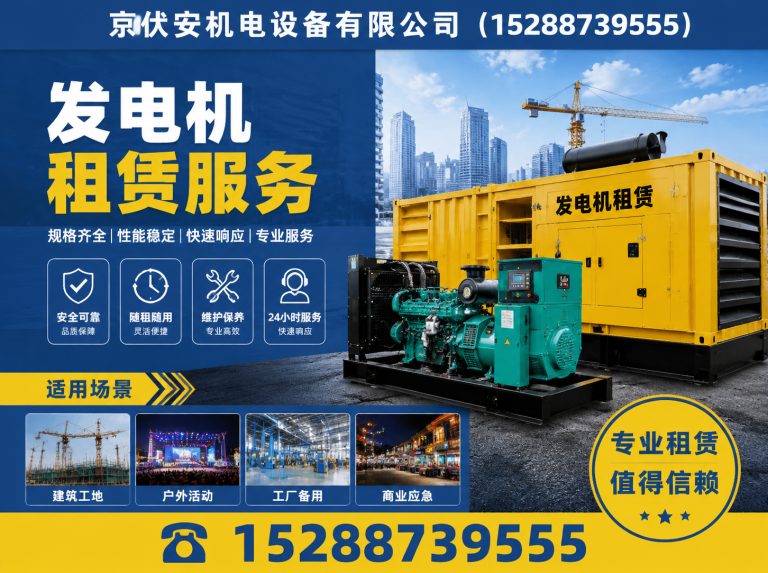 红河静音发电车租赁展示图